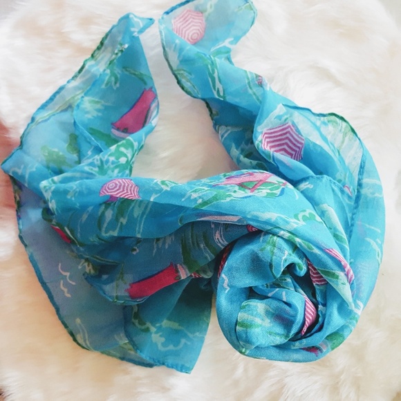 Tropical Soft and Airy Scarf - Picture 1 of 5